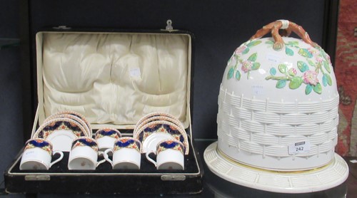 Lot 242 - A George Jones pottery stilton dish or cheese...