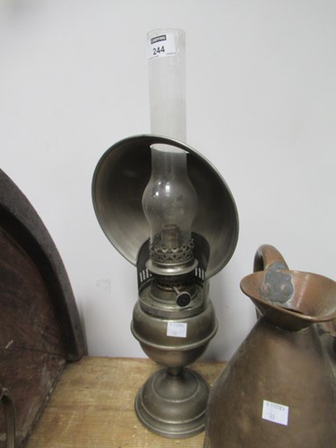 Lot 244 - A copper kettle, another, a half-gallon copper...
