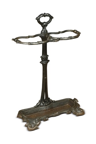 Lot 649 - A Victorian cast iron stick stand