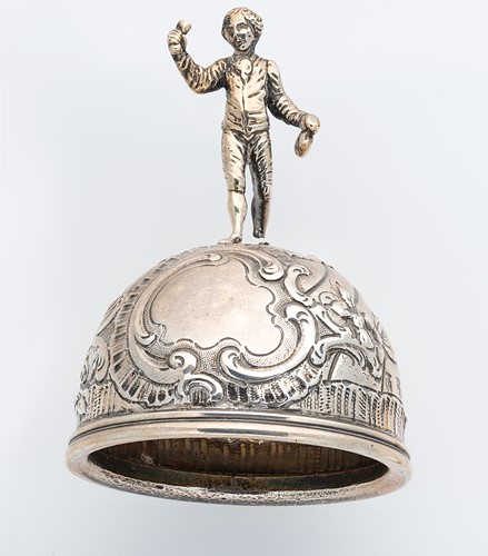 Lot 277 - An early 20th century German metalwares silver table bell