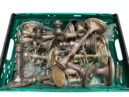 Lot 256 - A large collection of silver plated items...