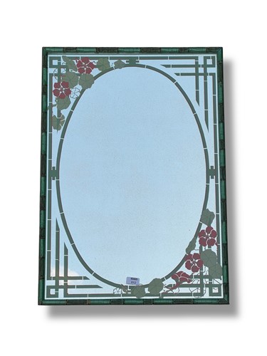 Lot 812 - A 20th century Art Nouveau style green painted...