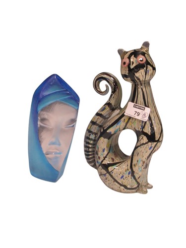 Lot 28 - Mats Jonasson glass sculpture 'batzeba' signed...