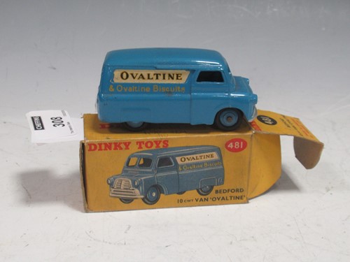 Lot 308 - A Dinky Toys 481 Bedford Ovaltine Van, boxed