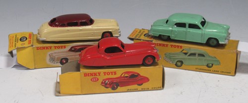 Lot 299 - Three Dinky Toys, a 171 Hudson Commodore Sedan...