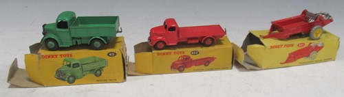 Lot 305 - Three Dinky Toys, a 422 Fordson Thames Flat...
