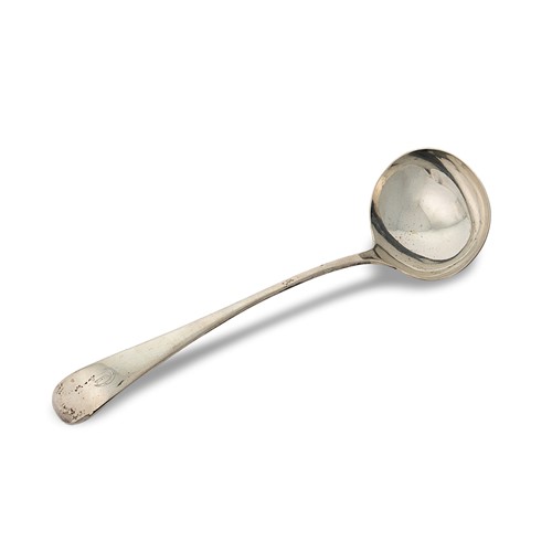 Lot 507 - An Edward VII silver soup ladle