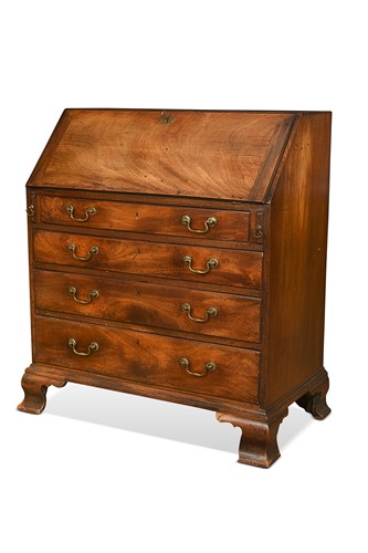 Lot 512 - A George II mahogany bureau