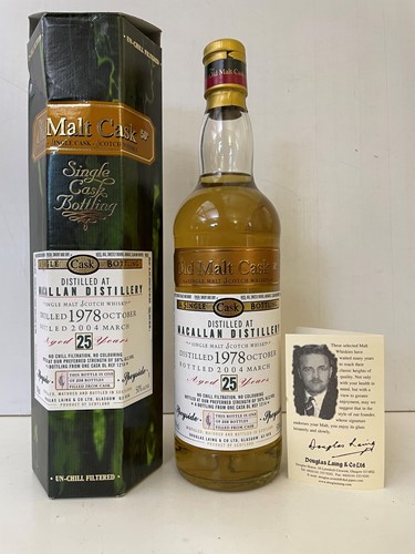 Lot 92 - Macallan 1978 Old Malt Cask Single Malt Scotch Whisky, 25 years old