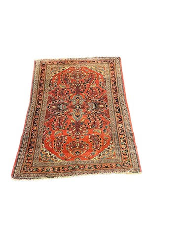 Lot 727 - A small Lilihan rug, 150 x 110cm and a kelim,...