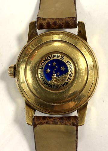 Lot 252 - Longines - An 18ct gold 'Conquest Calendar' wristwatch