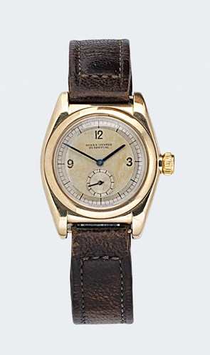 Lot 265 - Rolex - A 9ct gold 'Oyster Perpetual' wristwatch