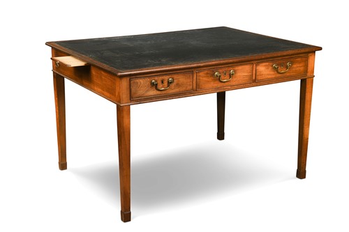 Lot 554 - A George III mahogany partner's library table