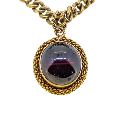 Lot 91 - A Victorian padlock bracelet and locket
