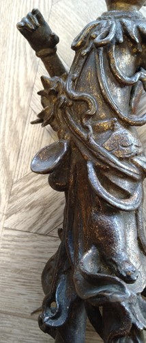 Lot 56 - A Chinese gilt bronze female deity, late Ming Dynasty (1368-1644)