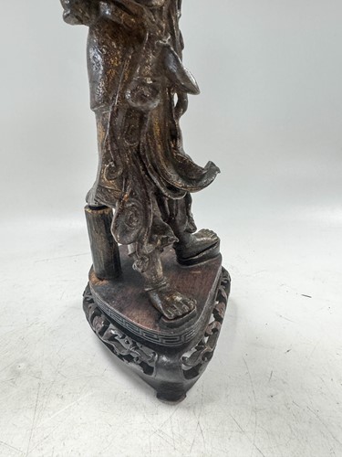 Lot 56 - A Chinese gilt bronze female deity, late Ming Dynasty (1368-1644)