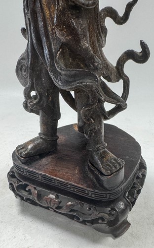 Lot 56 - A Chinese gilt bronze female deity, late Ming Dynasty (1368-1644)