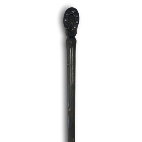 Lot 78 - A horse hoof rhinoceros riding stick