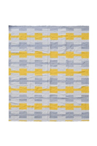 Lot 493 - A Scandinavian style flat weave carpet, of recent manufacture