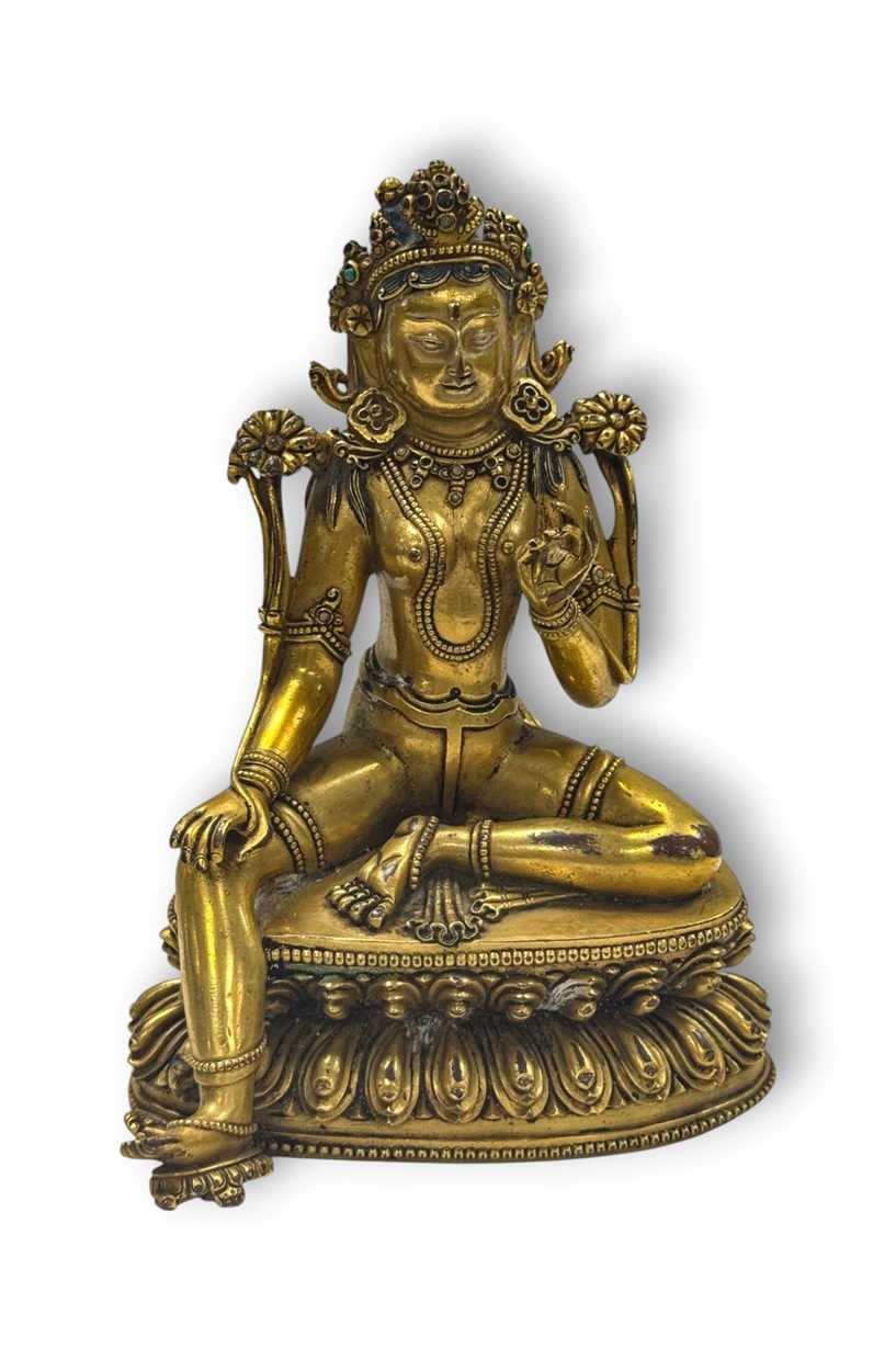 Lot 71 - A Chinese figure of Tara, 20th century