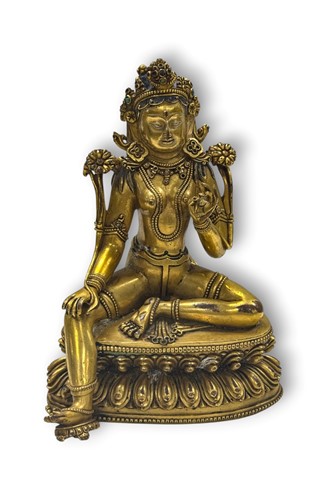 Lot 71 - A Chinese figure of Tara, 20th century