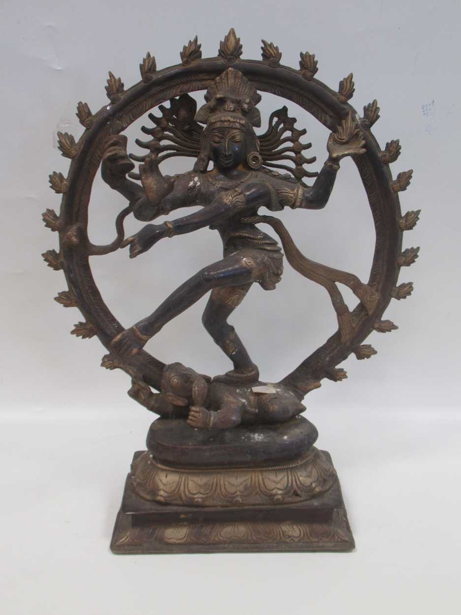 Lot 146 - A bronze model of Shiva Natraja