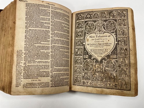 Lot 75 - Bible Geneva version, "Breeches Bible"