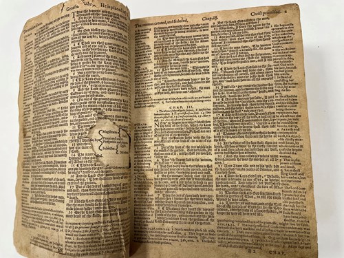 Lot 75 - Bible Geneva version, "Breeches Bible"