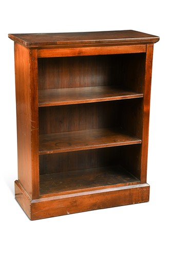 Lot 607 - A William IV rosewood and stained pine dwarf bookcase