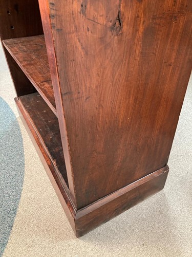 Lot 607 - A William IV rosewood and stained pine dwarf bookcase
