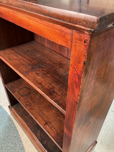 Lot 607 - A William IV rosewood and stained pine dwarf bookcase