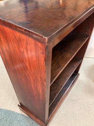 Lot 607 - A William IV rosewood and stained pine dwarf bookcase