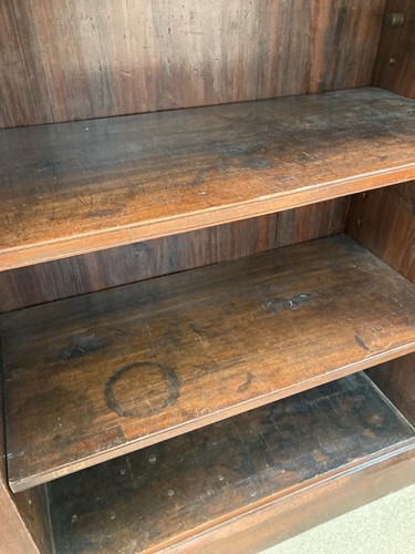 Lot 607 - A William IV rosewood and stained pine dwarf bookcase