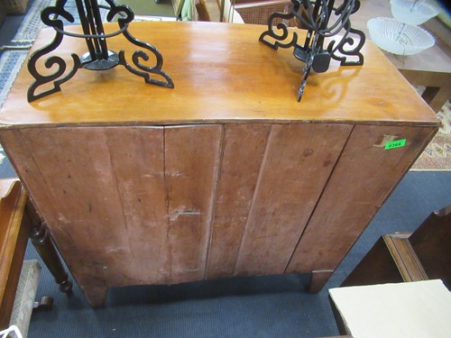 Lot 669 - A Regency mahogany bow front chest of drawers,...