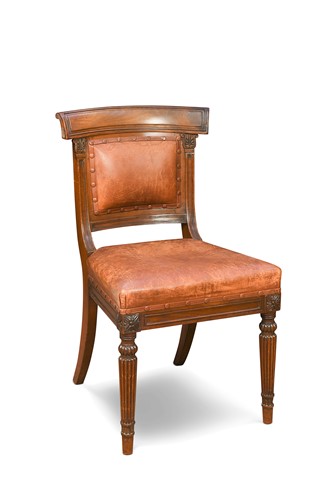 Lot 604 - A William IV mahogany single chair