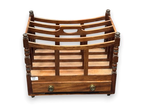 Lot 646 - A Regency mahogany Canterbury of four sections...