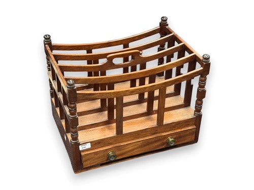 Lot 646 - A Regency mahogany Canterbury of four sections...