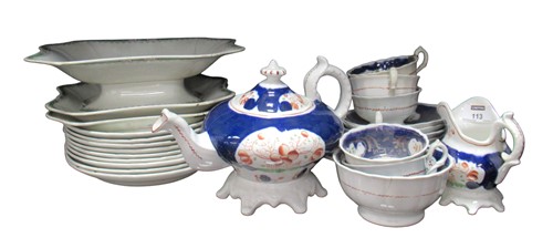 Lot 113 - A Wedgwood part dessert service, impressed...