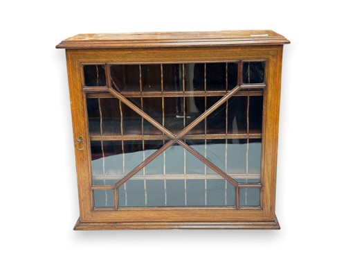 Lot 643 - A small mahogany collectors or stationery...