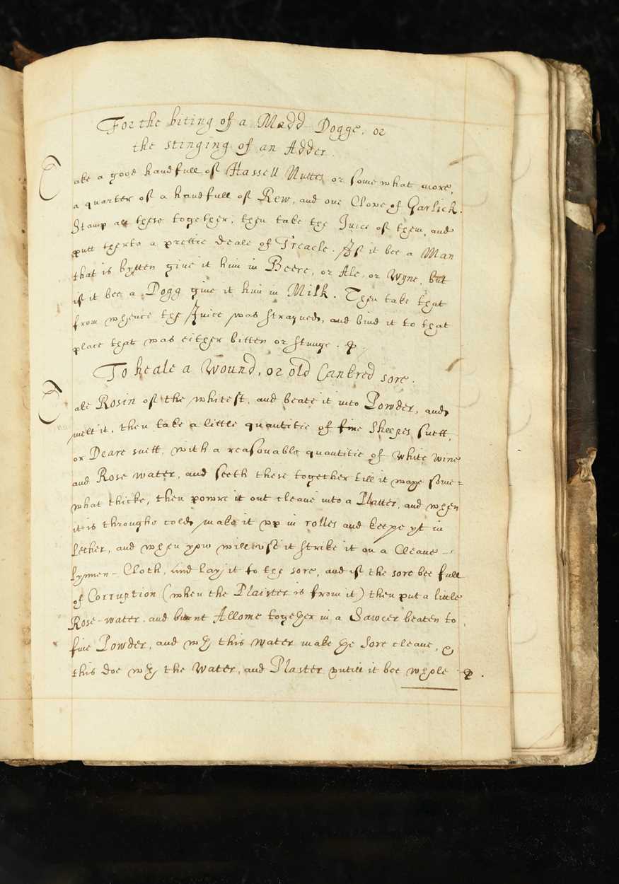 Lot 339 - A 17th century manuscript recipe and remedy book