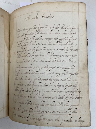 Lot 339 - A 17th century manuscript recipe and remedy book
