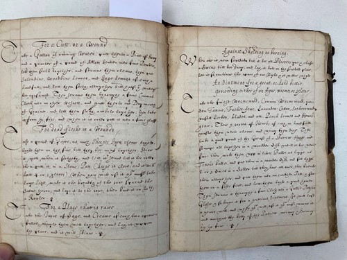 Lot 339 - A 17th century manuscript recipe and remedy book
