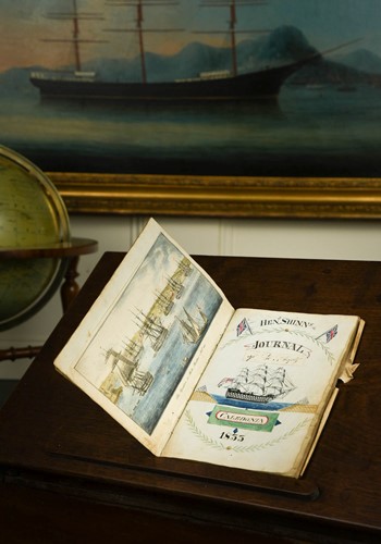 Lot 350 - SHINN (Henry; c.1813-41) A Ship's manuscript journal for HMS Caledonia, dated 1833