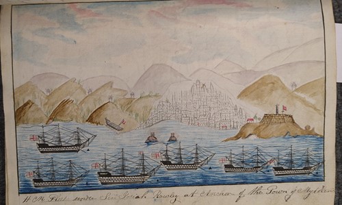 Lot 350 - SHINN (Henry; c.1813-41) A Ship's manuscript journal for HMS Caledonia, dated 1833