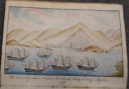 Lot 350 - SHINN (Henry; c.1813-41) A Ship's manuscript journal for HMS Caledonia, dated 1833