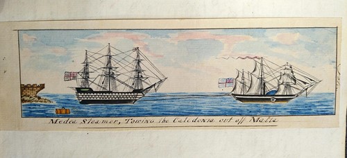 Lot 350 - SHINN (Henry; c.1813-41) A Ship's manuscript journal for HMS Caledonia, dated 1833