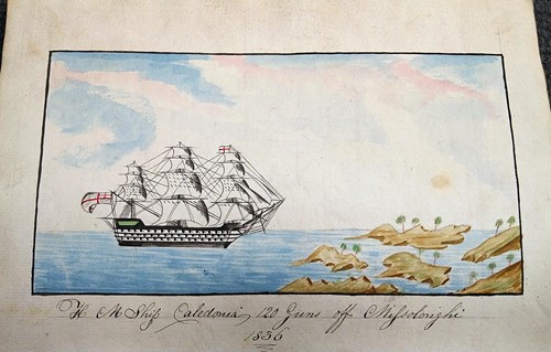 Lot 350 - SHINN (Henry; c.1813-41) A Ship's manuscript journal for HMS Caledonia, dated 1833
