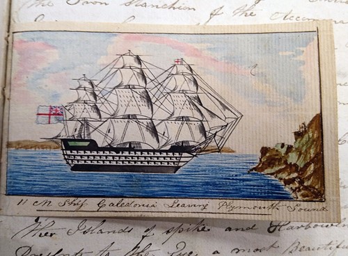 Lot 350 - SHINN (Henry; c.1813-41) A Ship's manuscript journal for HMS Caledonia, dated 1833