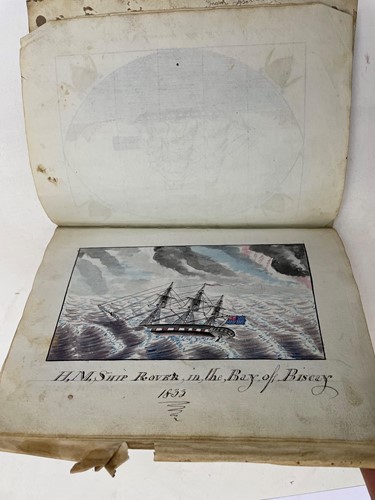 Lot 350 - SHINN (Henry; c.1813-41) A Ship's manuscript journal for HMS Caledonia, dated 1833