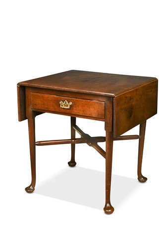 Lot 479 - An early George III Cuban mahogany pembroke table